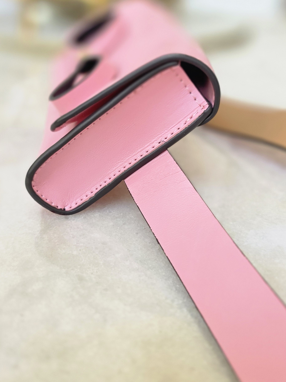 Kate Spade New York Pink Bow Belt Bag Adjustable Genuine Leather - Picture 10 of 14